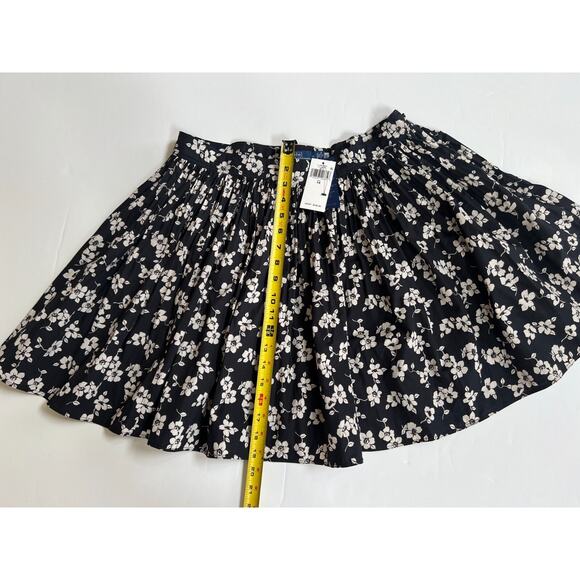 Polo Ralph Lauren Pleated Full A-Line Floral Mini Skirt Women's Size 14 NWT - Picture 7 of 16